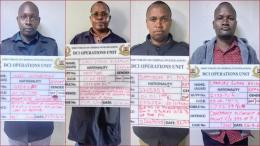Four police officers are in custody over illegal firearms trade.